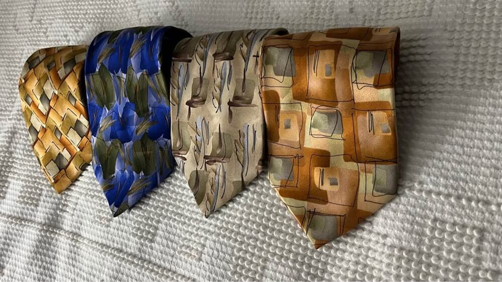 Lot of 4 Vintage Jerry Garcia 100% Silk Ties